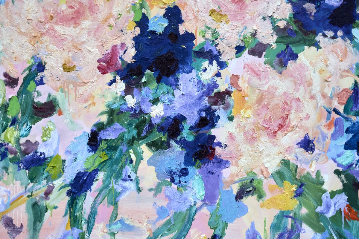 Detail of Verbena, a Wildflower Fields painting by Arne Quinze