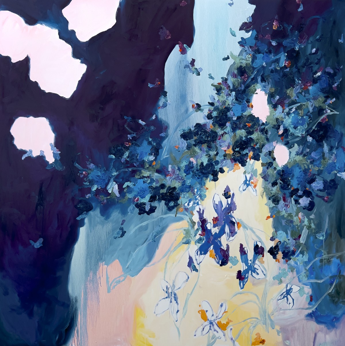 Cynoglossum, a Wildflower Fields painting by Arne Quinze