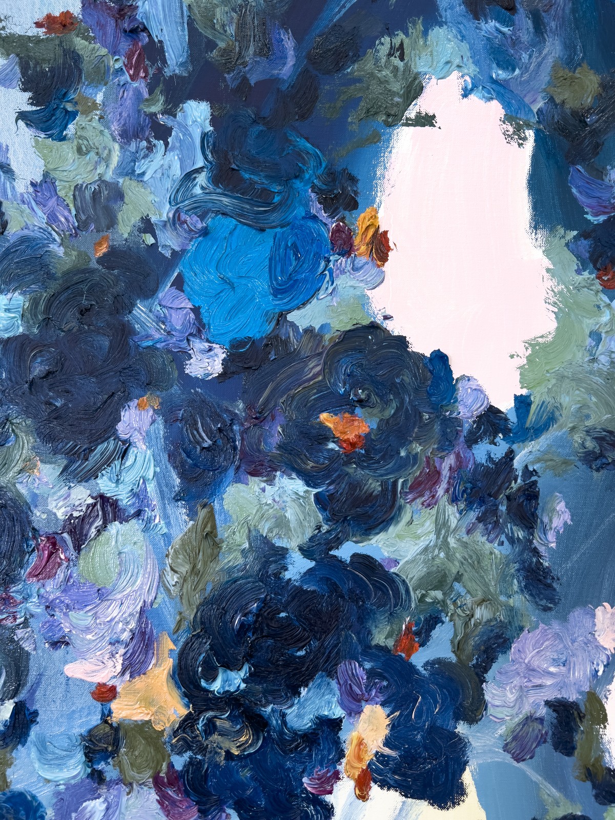 Detail of Cynoglossum, a Wildflower Fields painting by Arne Quinze