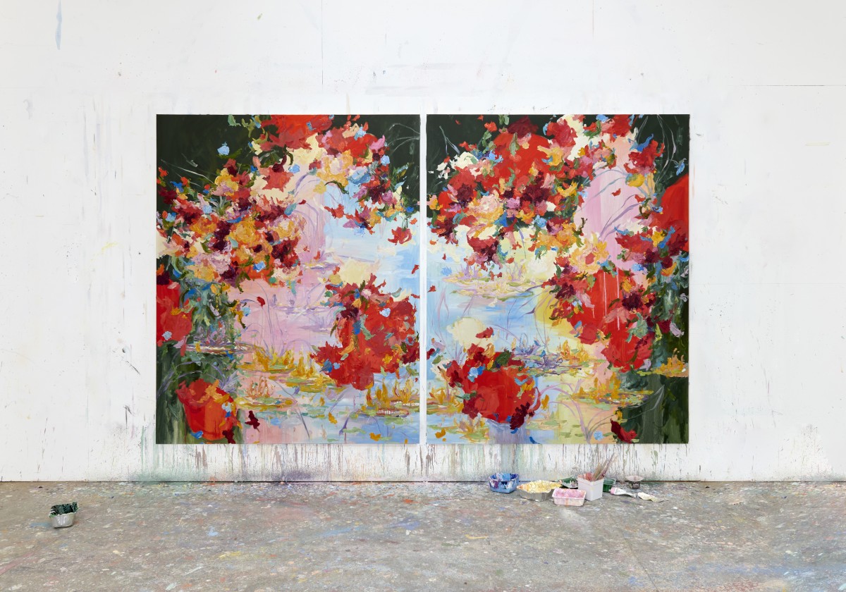 Cara Bungei and Caragana Boisii, Wildflower Fields paintings by Arne Quinze