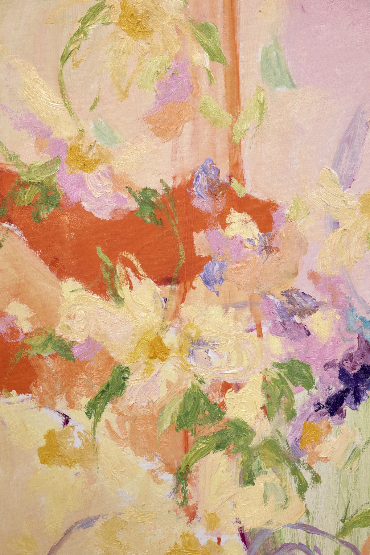 Detail of Subhirtella, a Wildflower Fields painting by Arne Quinze