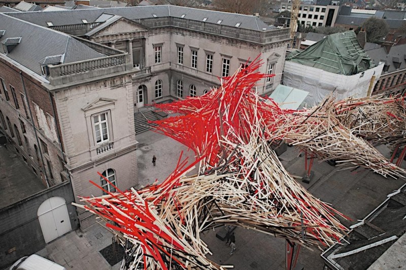 Public wooden installation